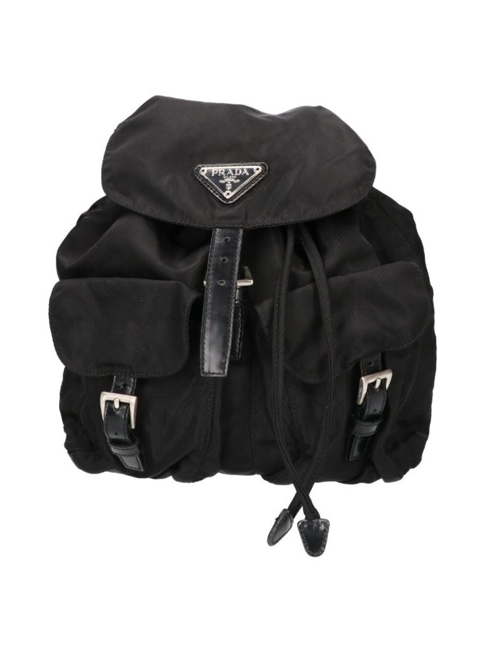 Prada Nylon Triangle Logo Mini Backpack